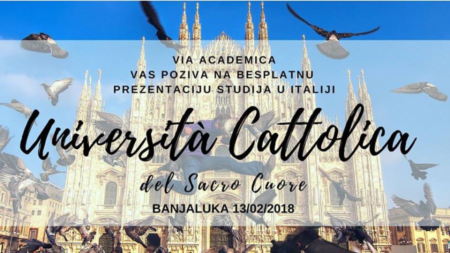 Banjaluka: Prezentacija Univerziteta Cattolica del Sacro Cuore iz Milana
